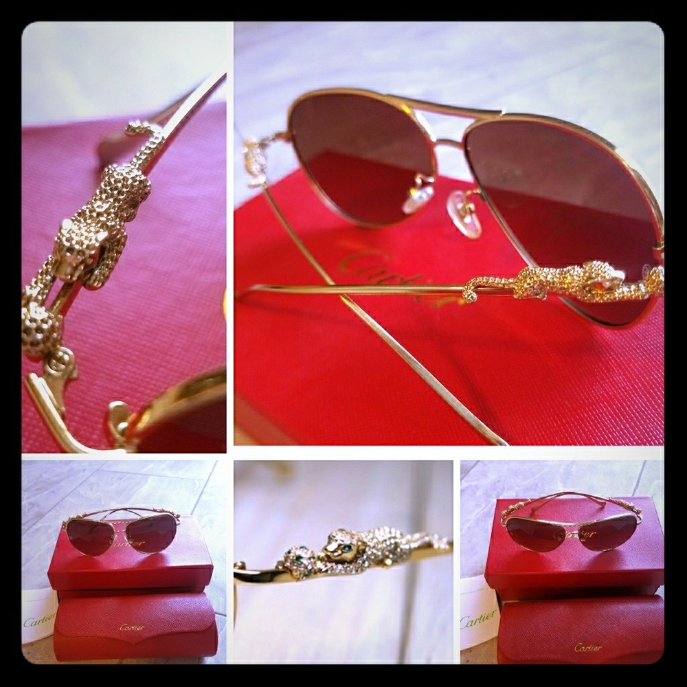 Authentic Cartier Panthere Sunglasses